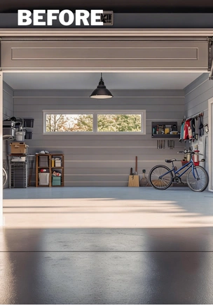 Garage interior before transformation in Los Angeles by Garage Conversion Pros
