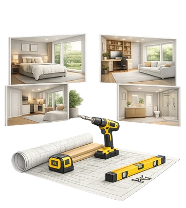 Garage conversion planning tools and design layout by Garage Conversion Pros