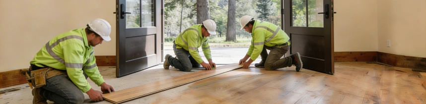 Garage bedroom conversion flooring installation by Garage Conversion Pros