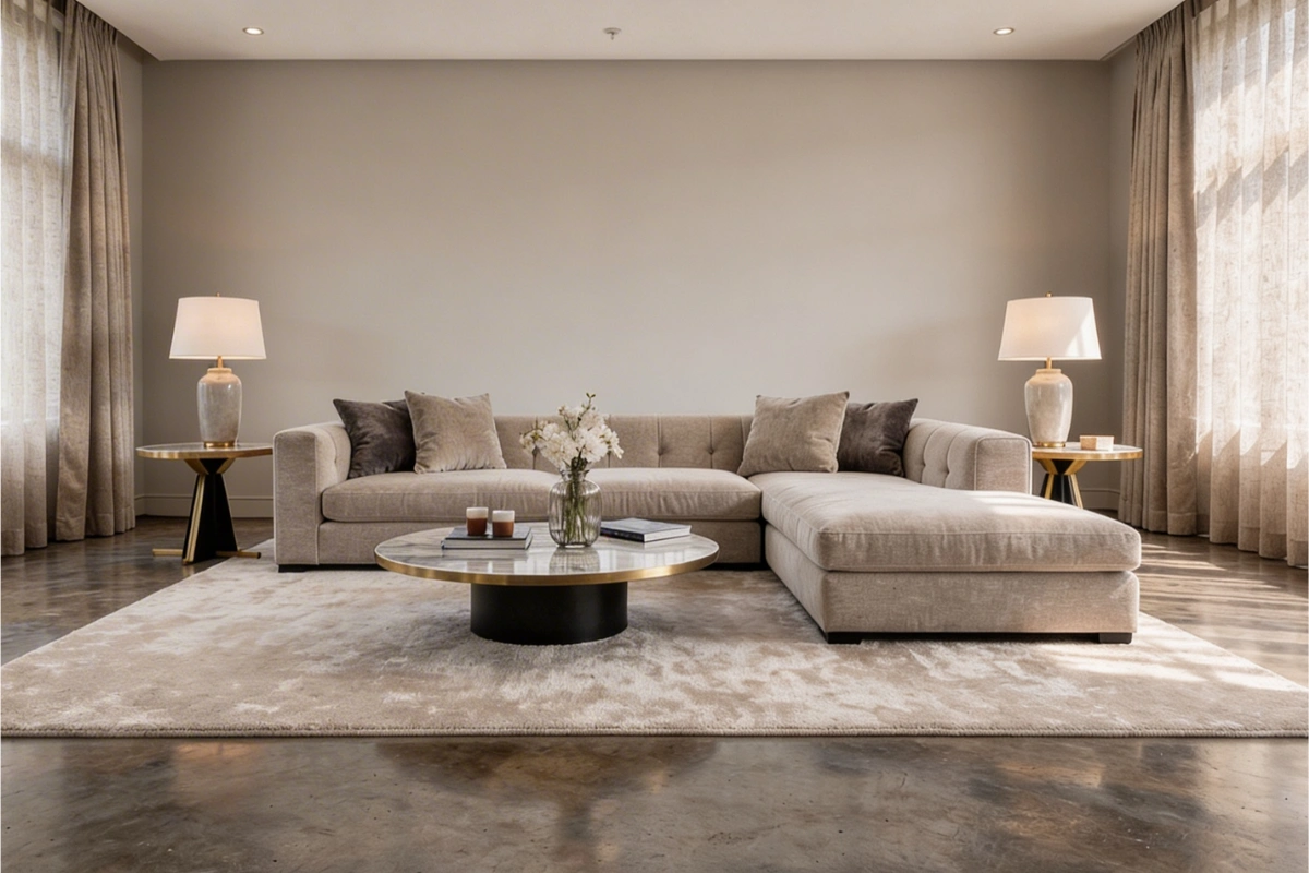 Garage converted into elegant living room by Garage Conversion Pros in Los Angeles