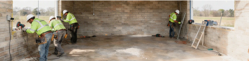 Before photo of garage prior to living space conversion by Garage Conversion Pros